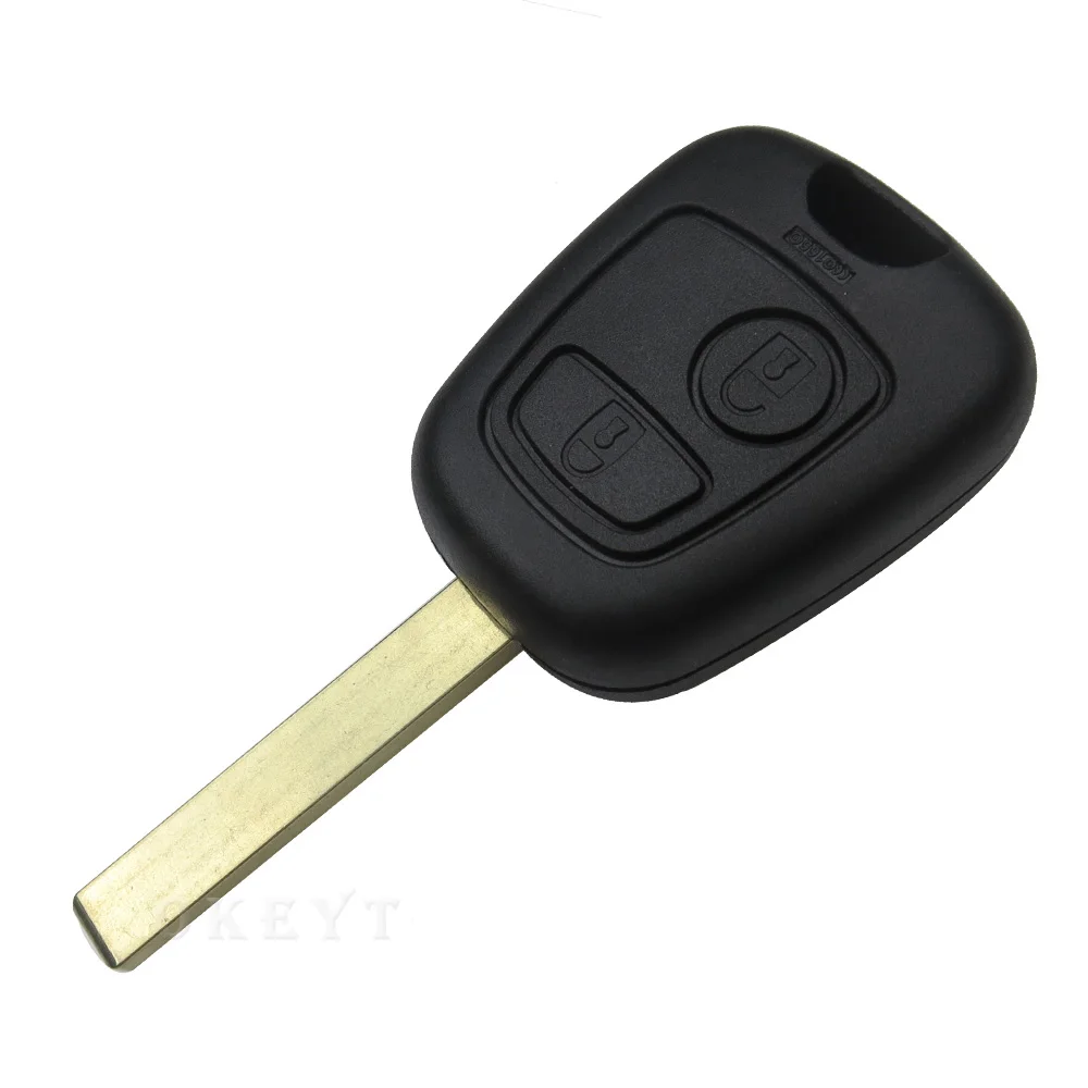 Buy OkeyTech Replacement 2 Buttons 433MHZ ID46 Chip Remote Key Keyless