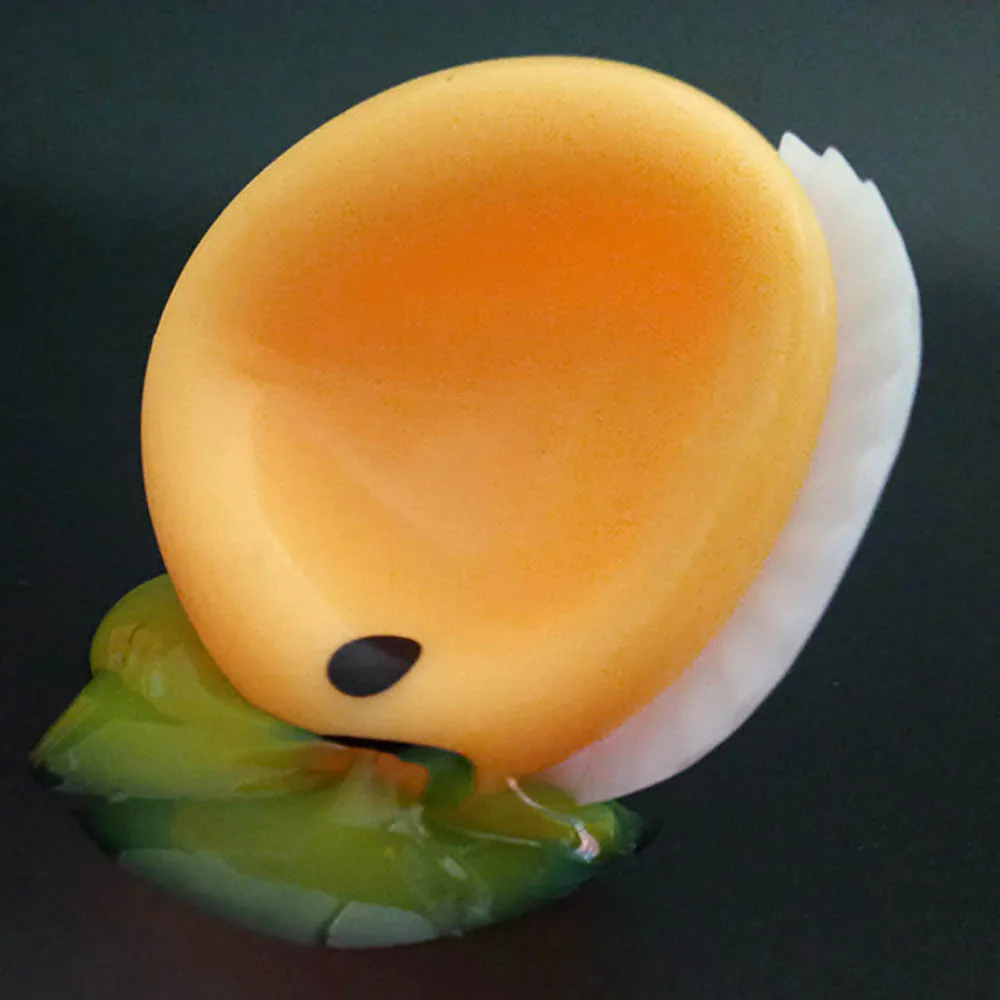 Cute Yellow Round Vomiting & Sucking Egg Yolk Release Stress Vent Toy