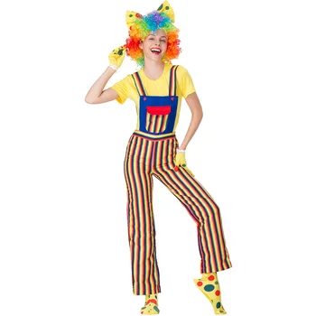 

New Magician Cosplay Costumes Clown Role Playing Clothings Circus Clown Costume Halloween Disfraces 0774L04