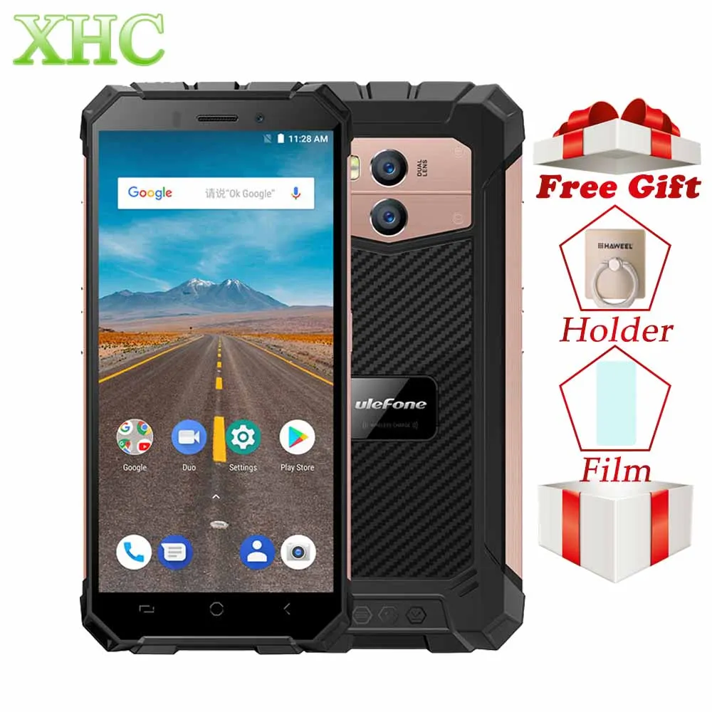 Ulefone Armor X IP68 водонепроницаемый смартфон 5 &quotчетырехъядерный Android 8 1 ram 2 Гб rom 16 NFC Face