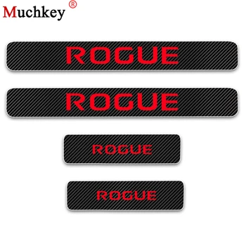 

Car Door Sill Scuff Plate For Nissan ROGUE Carbon Fiber Vinyl Sticker Door Step Plate Car Stickers Car Styling Auto Parts 4Pcs
