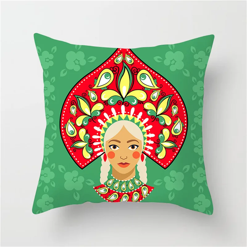 Fuwatacchi наволочка для подушки в индийском национальном стиле, декоративная наволочка С Рисунком Слона и мандалы, декоративная наволочка для дивана и дома - Цвет: PC02302