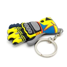 Moto Keychain Glove Logo Motorcycle Accessory Key Ring Voiture Chain For abarth car keyring car key ring llavero yamaha new motorcycle soft rubber key ring keychain keyring for ducati logo ducati