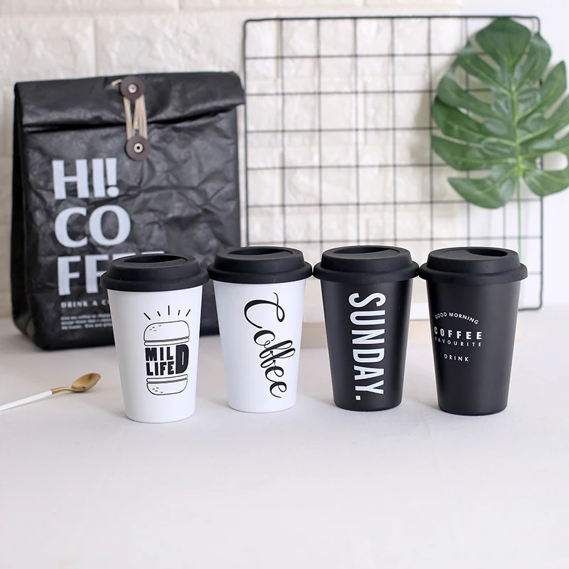 

Food grade Stainless steel coffee cup and Creative Nordic style coffee cup and beer mug with lid in home decoration accessories