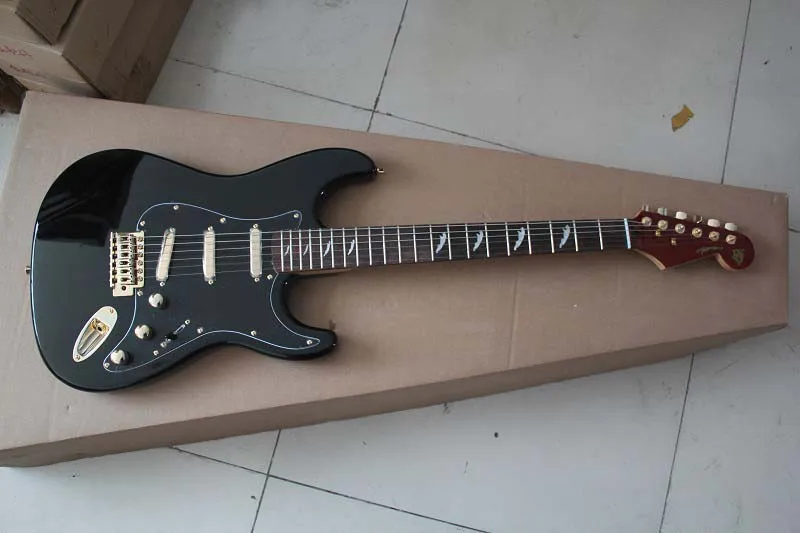 

Manufacturer supply electric guitar the leopard of head of Stratocaster electric guitar with Golden hardware @1
