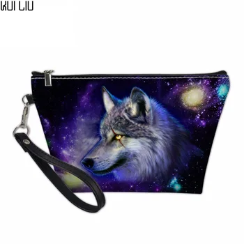 

Customized Cosmetic Bags & Cases Make Up Bag for Lady Girls Professional Makeup Case The Stars Animals Toilet Bag Vanity Case