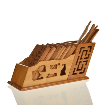 

Wood Tea Tools Ceremony Six Gentleman Tea Folder Set Kung Fu Tea Accessories Tea Needle Spoon Cup Fork Cup Mat Free Shipping