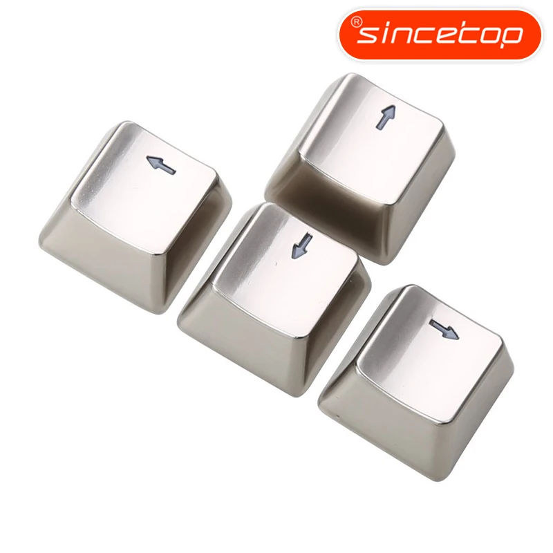 

Metal Keycaps Golden WASD Direction Keyset Key Caps For Cherry MX Switches And Mechanical Keyboard Keycaps Light transmission
