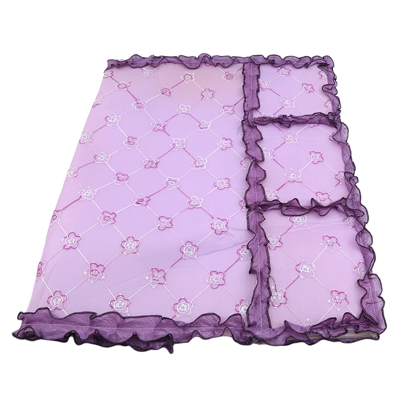 Полиэстер, фиолетовый цветок, крышка для холодильника, полотенце с сумкой для хранения, многоцелевое полотенце, домашнее, пылезащитное покрытие, украшение