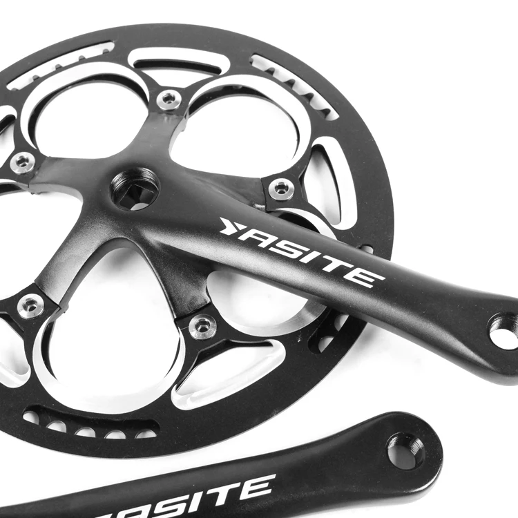 Велосипедная цепь колеса из алюминиевого сплава 52 т односкоростной складной велосипед зубной диск с ЧПУ щит квадратное отверстие зубной диск