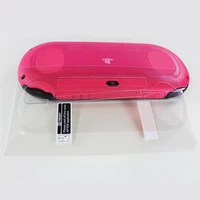 Szkło hartowane przód + z przejrzystym tyłem zabezpieczenie ekranu folia ochronna dla Sony PlayStation Psvita PS Vita PSV 2000 Slim 4