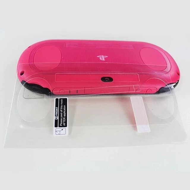 Szkło hartowane przód + z przejrzystym tyłem zabezpieczenie ekranu folia ochronna dla Sony PlayStation Psvita PS Vita PSV 2000 Slim 4