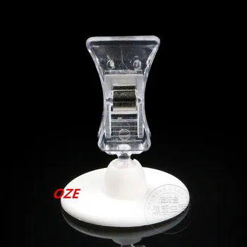 

3PCS Retail Stores Rotatable Display Clip Self Adhesive Base Holder Stand