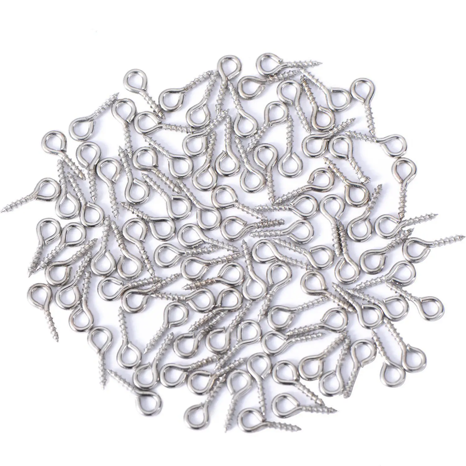 

NEW 500 Pcs Screw Rod, Eye Screw Bolts Screw bolts, 10 MM