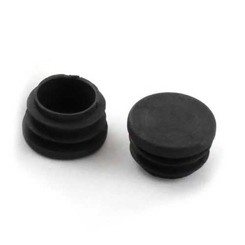 حار بيع 15 قطعة من كرسي أرجل طاولة سدادة طرفية جولة البلاستيك إدراج أنبوب أسود البلاستيك الأثاث الساق المكونات أرجل كرسي القدم