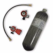 AC1217101 Acecare 2.17L 4500Psi цилиндр из углеродного волокна для пневматического ружья охотничьего Пейнтбольного танка измеренная красная заправочная станция с клапаном