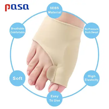 

2Pcs/1Pair Toe Separator Hallux Valgus Bunion Corrector Orthotics Feet Bone Thumb Adjuster Correction Pedicure Sock Straightener