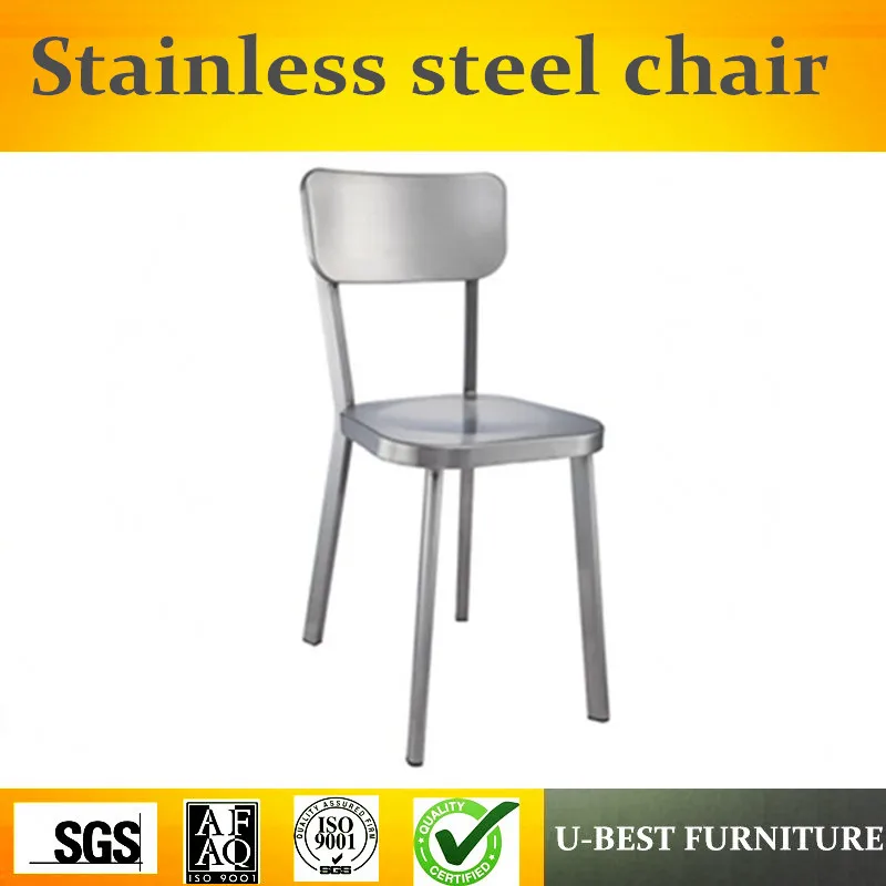 Free shipping U-BEST Simple Designed Brushed Finish 201# Stainless Steel Dining Chair Side Chair Free shipping U-BEST Simple Designed Brushed Finish 201# Stainless Steel Dining Chair Side Chair