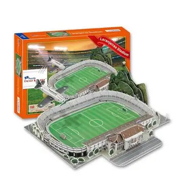 

Candice guo 3D puzzle DIY toy paper building model Sport Estadio das Laranjeiras Stadium football soccer assemble game gift 1set