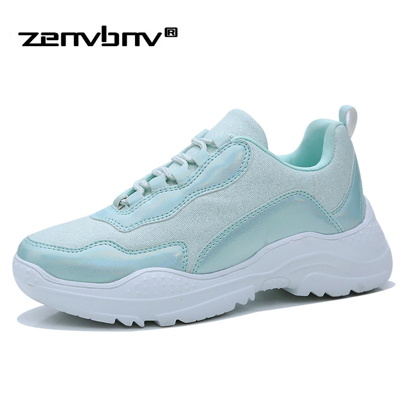 

2018 New White Platform Sneaker Winter Femme fashion Thick Bottom Footwear Woman Casual Platform shoes Women's Vulcanize Shoes