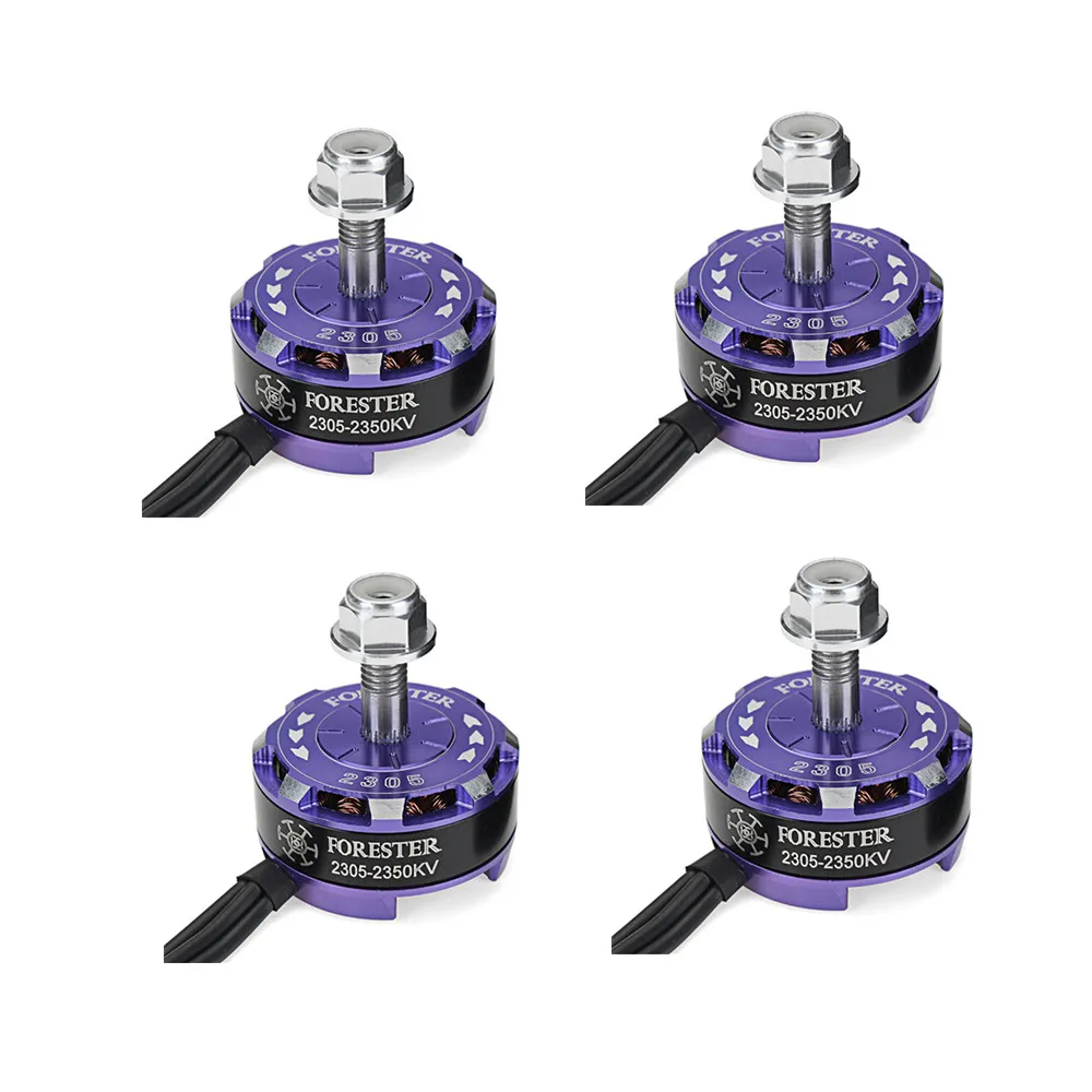 

FORESTER R2305 2350KV 3-4S CW Thread Brushless Motor for RC Drone FPV Racing Multirotor Frame Spare Parts Blue/Purple/Gold/Red*4