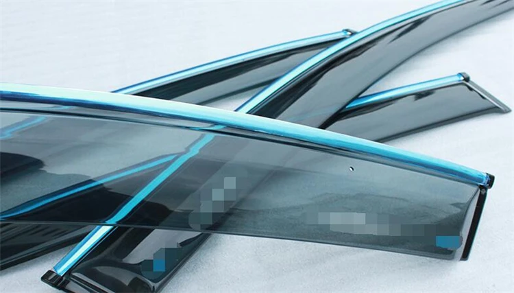 Для Honda CRV Пластиковый оконный козырек вентиляционные шторы Защита от солнца и дождя для Honda CRV авто аксессуары 4 шт./компл. 2012