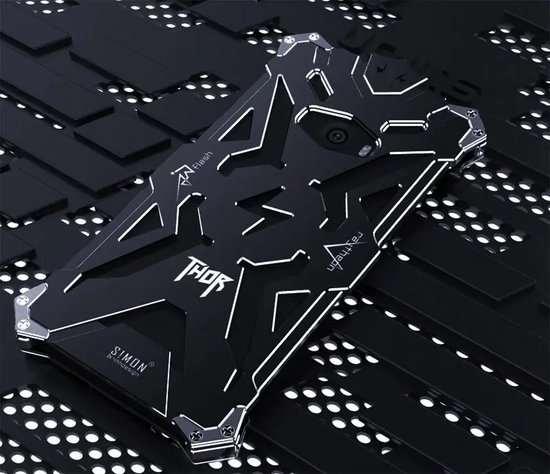 Zimon Simon THOR IRONMAN Shockproof Outdoor Metal Back Cover Aluminium Frame Case For Xiaomi Mi Note