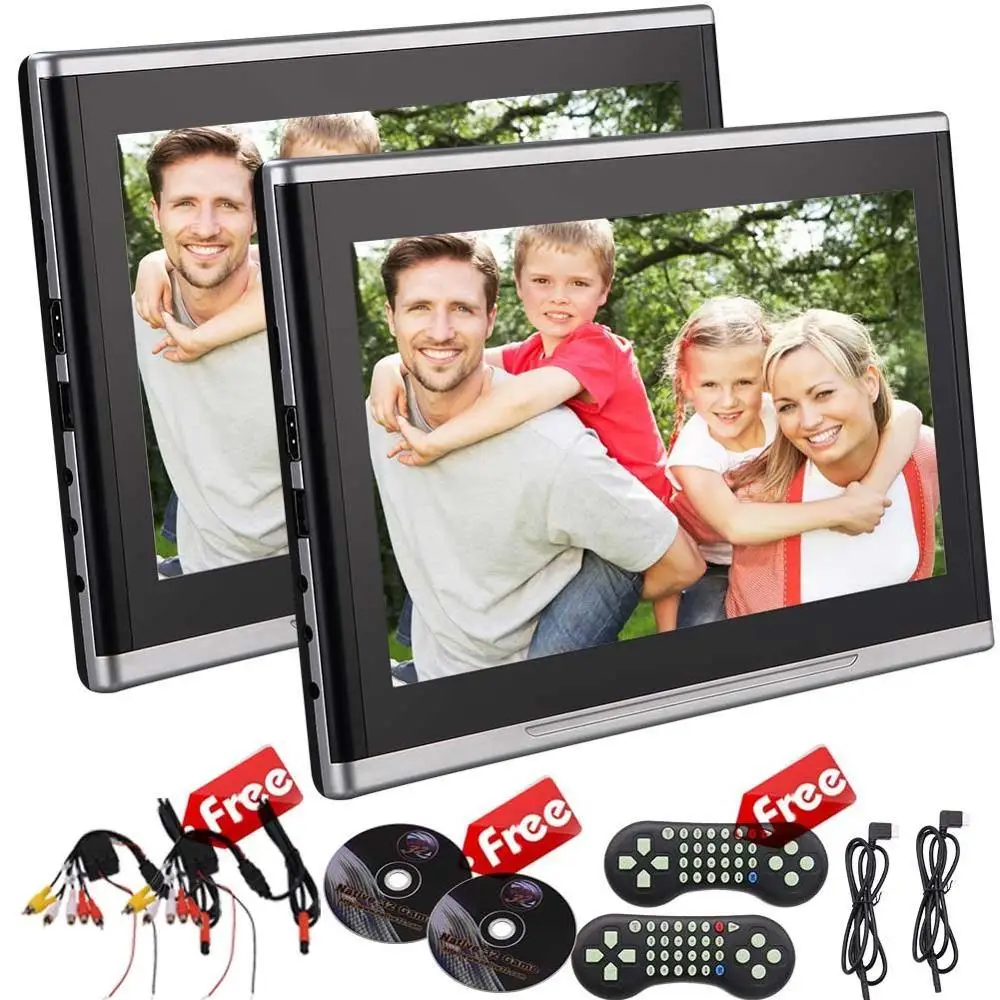 

10.1 Inch car Entertainment Headrest DVD Player Screen TFT LCD Screen DVD Headrest Monitor Backseat DVD/CD/USB Player HDMI