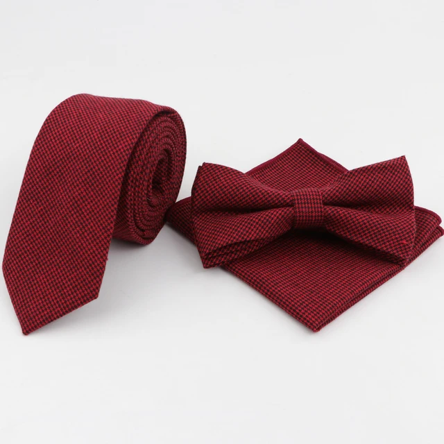 Red Stripe Pure Silk Bow Tie