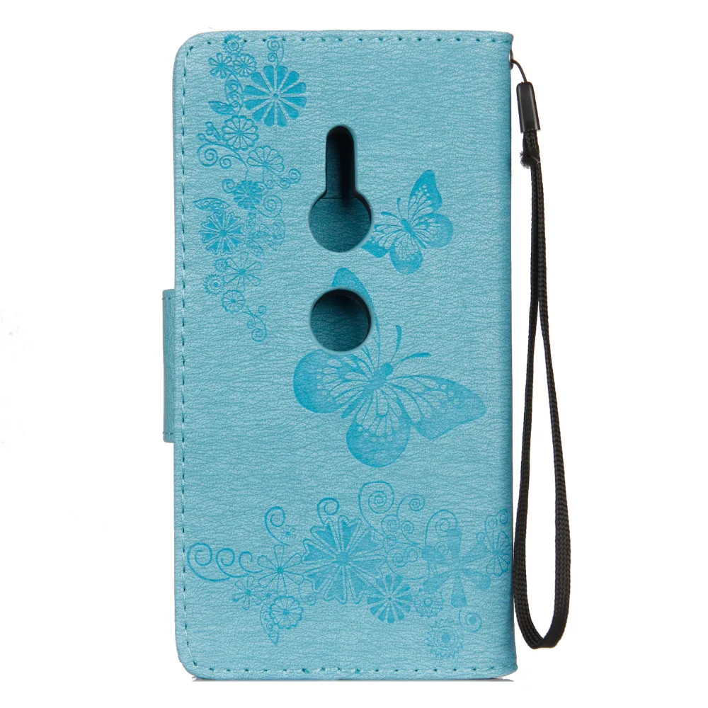 Retro Printing Butterfly Wallet Flip PU Leather Strap Stand Case For SONY Xperia L1 XZ1XZ1 CompactXA2 XA2 UltraXZ2 Cover (26)