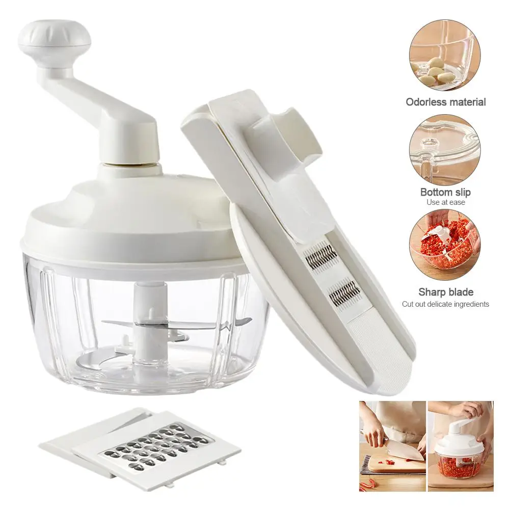 

4-In-1 Kitchen Home Manual Food Chopper Multi-functional Vegetable Dish Radish Potato Cutting Tools Safe And Non-toxic