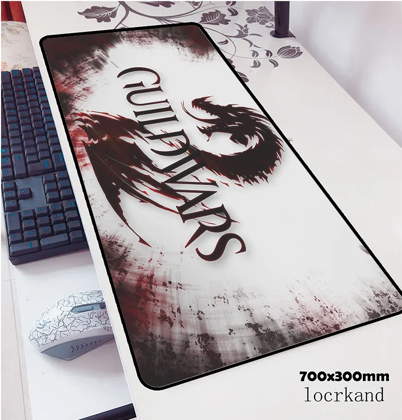 Коврик для мыши guild wars 70x30 см notbook компьютерный коврик массовый шаблон игровой