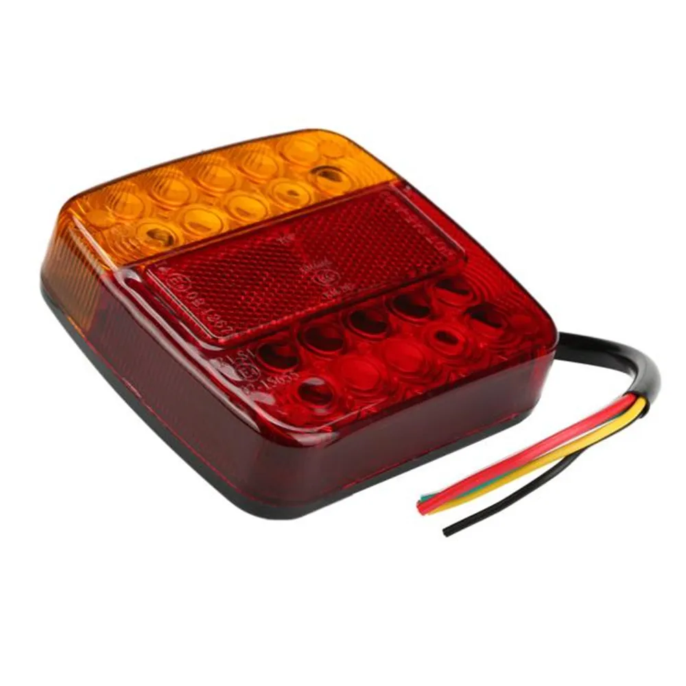 2 Trailer Truck 26 LED Taillight Brake Stop Turn Signal License Plate Light Lamp (5)