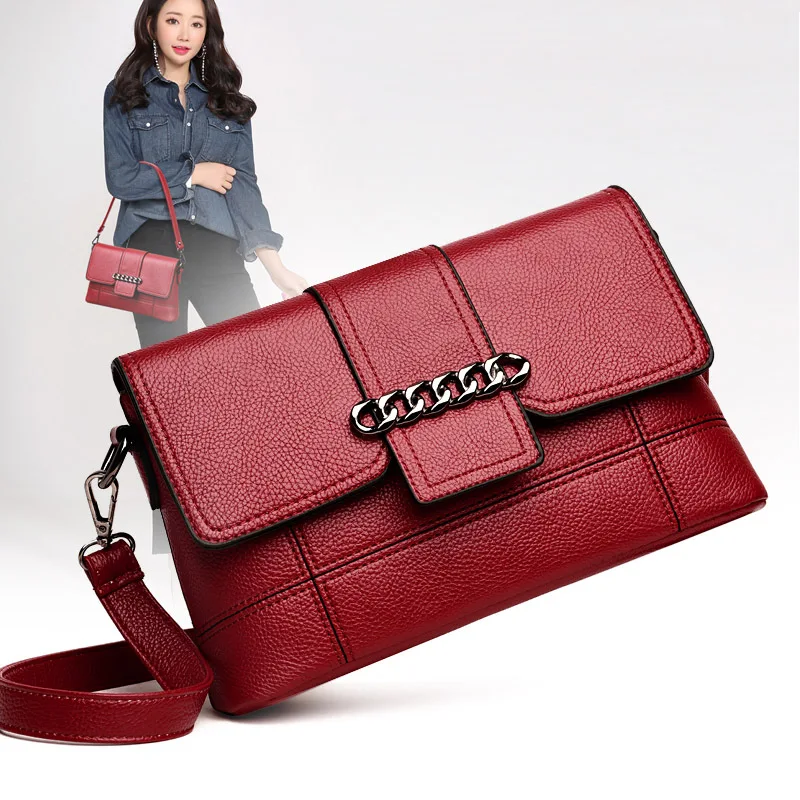 

Bags for Women 2018 Luxury Brand Women Messenger Bags Genuine Leather Sheepskin Ladies Purse Shoulder Bag
