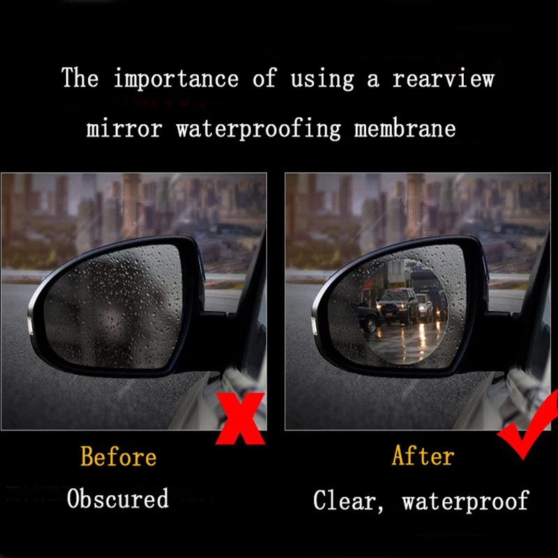 Автомобильное зеркало заднего вида; обувь из водонепроницаемого материала; с защитой от Дальний свет пленка наводнения пленка для BMW X1X3X51 серии 3x5 серии зеркало заднего вида с защитой от дождя пленка