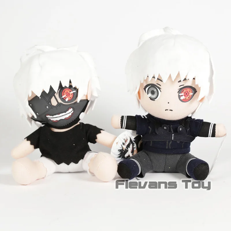 

Anime Cartoon Tokyo Ghoul Kaneki Ken Q Version Plush Toy Soft Stuffed Doll 6inch