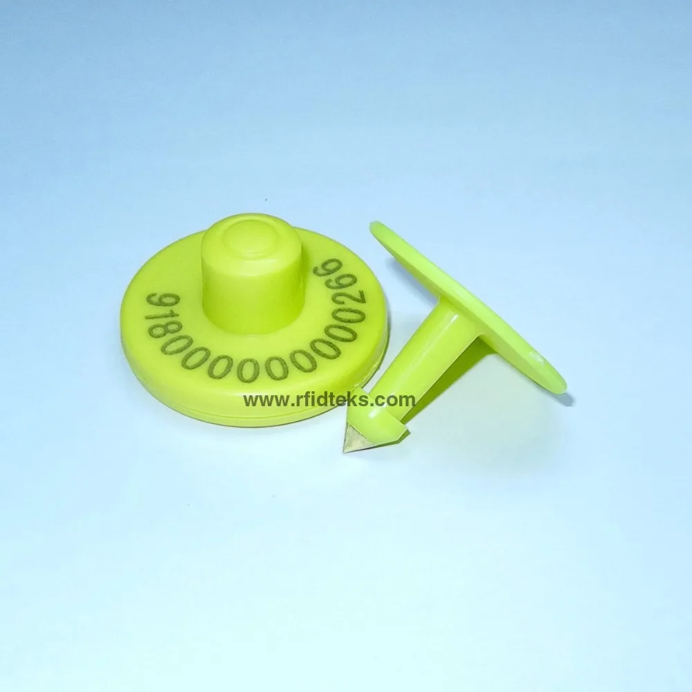 

RFID  Animal Electronic Ear Tag with I.Code SLI, used in livestock tracking and management,  Free Shipping