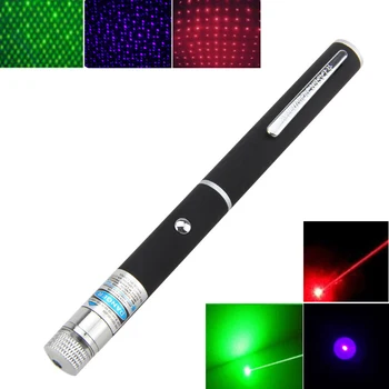 

5mw Red/ blue / Green Laser Pointer Powerful Laser sight Professional Lazer pointer Without 2*AAA Battery For Teaching
