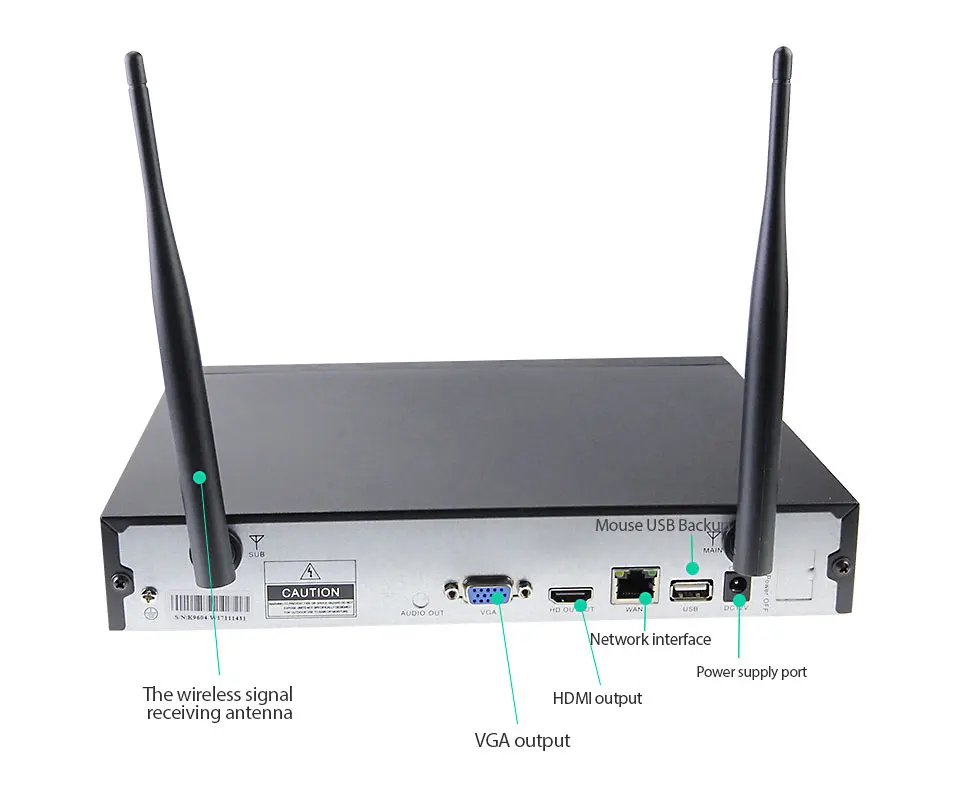 HD 960P 4CH Wifi система видеонаблюдения Беспроводной NVR комплект 2 шт крытый Открытый безопасности ip-камера система видеонаблюдения Комплект