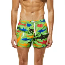 KLV Цветочные мужские s обшитые мужские шорты пляжный купальник короткие мужские бермуды пляжная одежда купальный костюм Быстросохнущий плюс размер#4