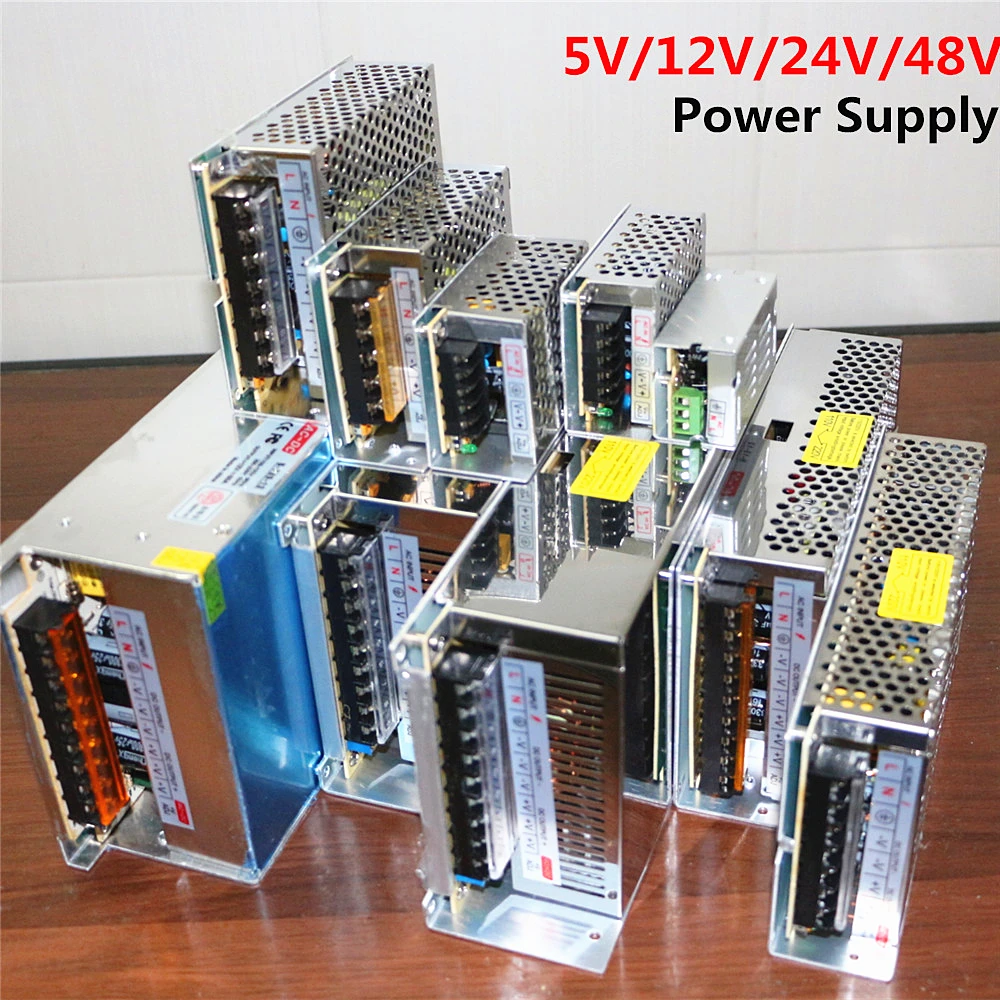 LED Strip Power Supply AC 110V 220V to DC 5V 12V 24V 48V LED Driver 1A