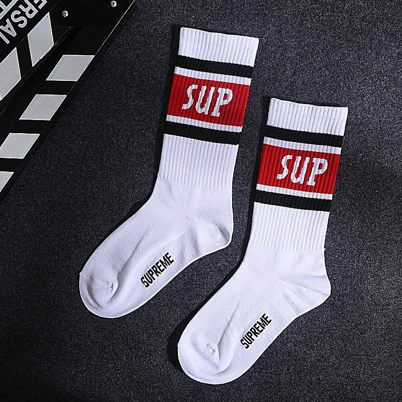 1 пара высококачественных модных носков в стиле Харадзюку для женщин и мужчин, хлопковые носки в стиле хип-хоп, мужские носки - Цвет: G