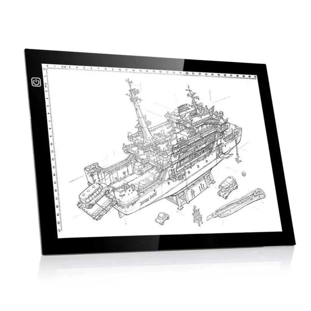 

LED Digital Painting Board A4 LED Graphic Digital Tablet Ultra-thin Tracing Copy Pad Panel Drawing Tablet