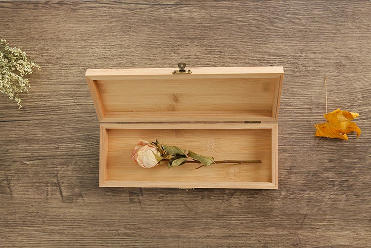 Оптовая продажа прямоугольная деревянная коробка для хранения с замком семейная деревянная упаковка для прилавка чехол Ювелирная