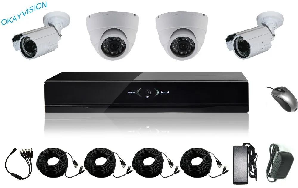 Cheap P2P h.264 standalone dvr hd ir camera security cctv camera system