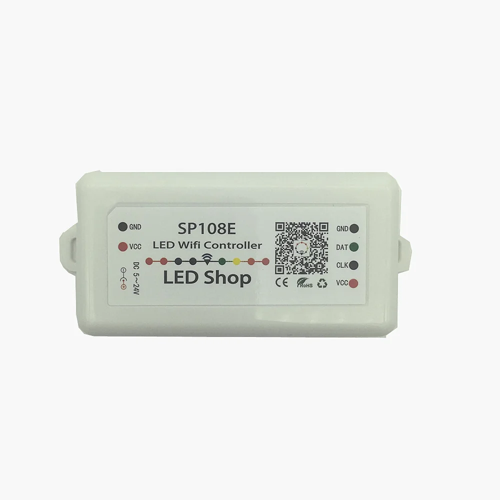 10 PCS SP108E LED SPI Wifi pixel IC Controller by smart phone APP For WS2812B WS2811 SK9822 SK6812 RGBW APA102  Strip DC5-24V