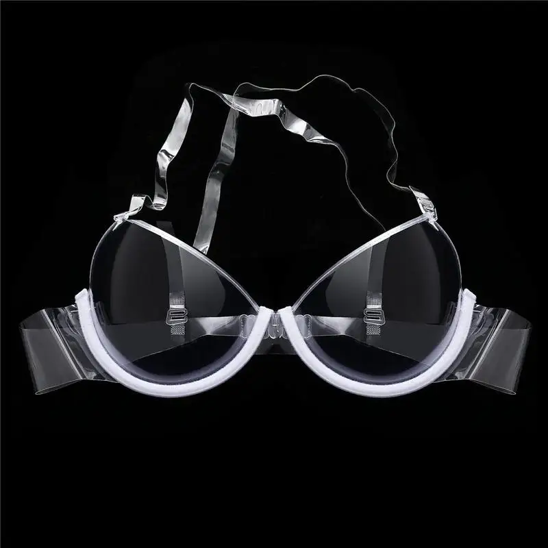 

Sexy Transparent Bra Women Clear Push Up Bra Ladies Bralette Brassiere Ultra-Thin Strappy See Through