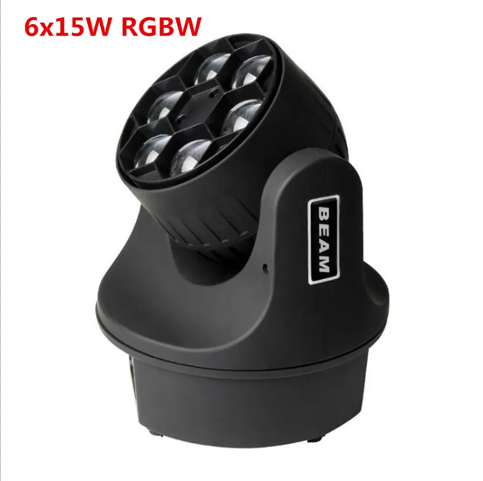 

LED Mini Bee Eye Led Moving Head Light Beam Effect 6x15W dj RGBW 4in1 LED zoom light
