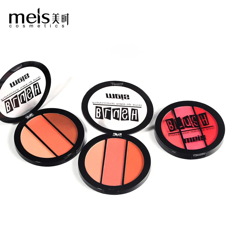 

Blusher Palette Sweet Charming Cheek 3 Colors Mineral Blush Face Foundation Contour Makeup Cream Powder