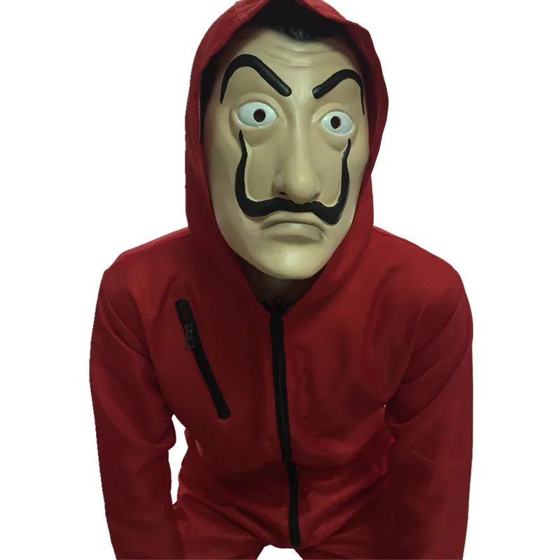 Ainiel La Casa De Papel лицевые маски Сальвадор Дали косплей латексная маска для лица